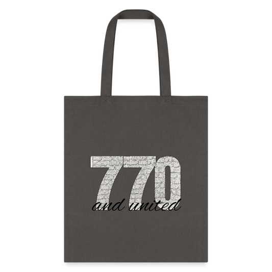770 And United Tote Bag - charcoal