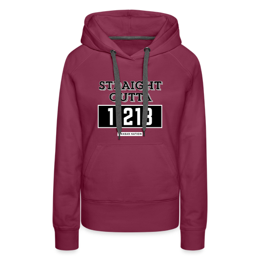 Straight Outta 11213 Women’s Premium Hoodie - burgundy