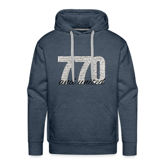 770 And United Men’s Premium Hoodie - heather denim
