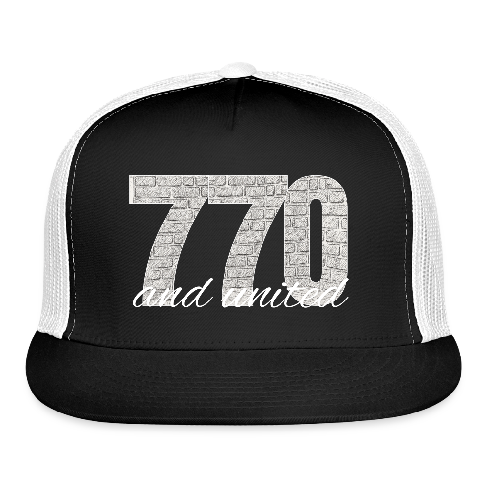 770 And United Light Trucker Hat - black/white