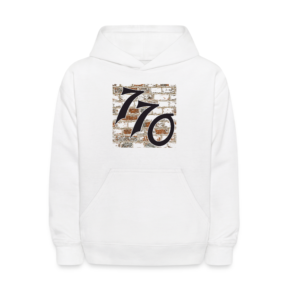 770 Brick Wall Kids' Hoodie - white