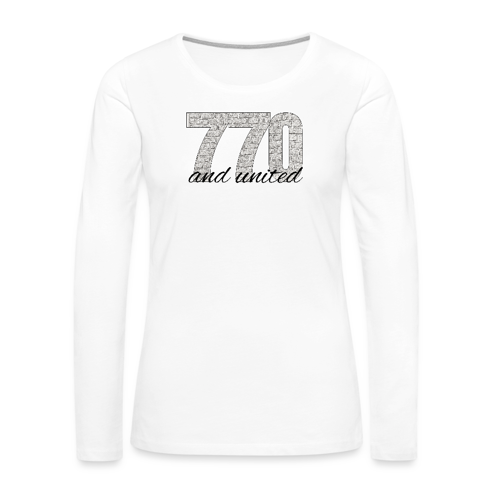 770 And United Women's Premium Long Sleeve T-Shirt - white