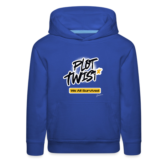 Plot Twist Kids‘ Premium Hoodie - royal blue