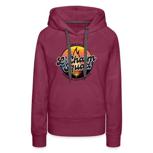 L’Chaim Squad – Spreading Light Women’s Premium Hoodie - burgundy