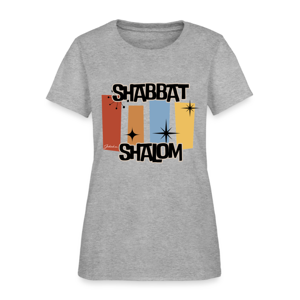 Retro Shabbat Women's T-Shirt - heather gray