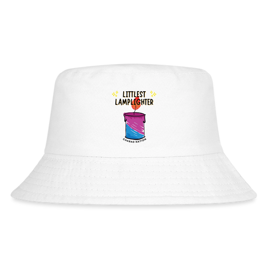 Littlest Lamplighter Kid's Bucket Hat - white