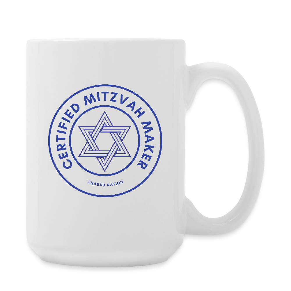 Certified Mitzvah Maker Coffee/Tea Mug 15 oz - white
