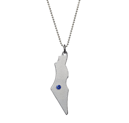 Iron Dome Map Necklace by Yaron Bob