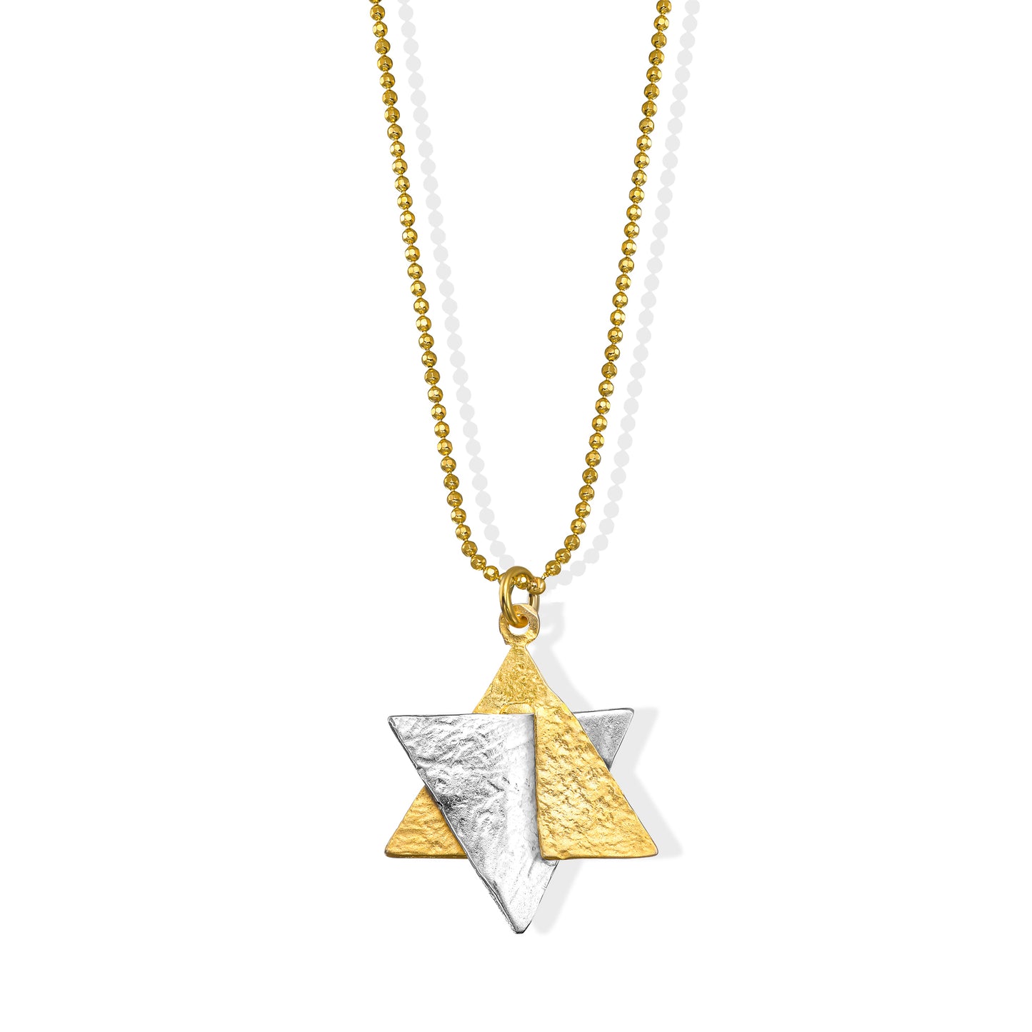 Golden Star 'Explosion' Necklace made from Rockets and Iron Dome
