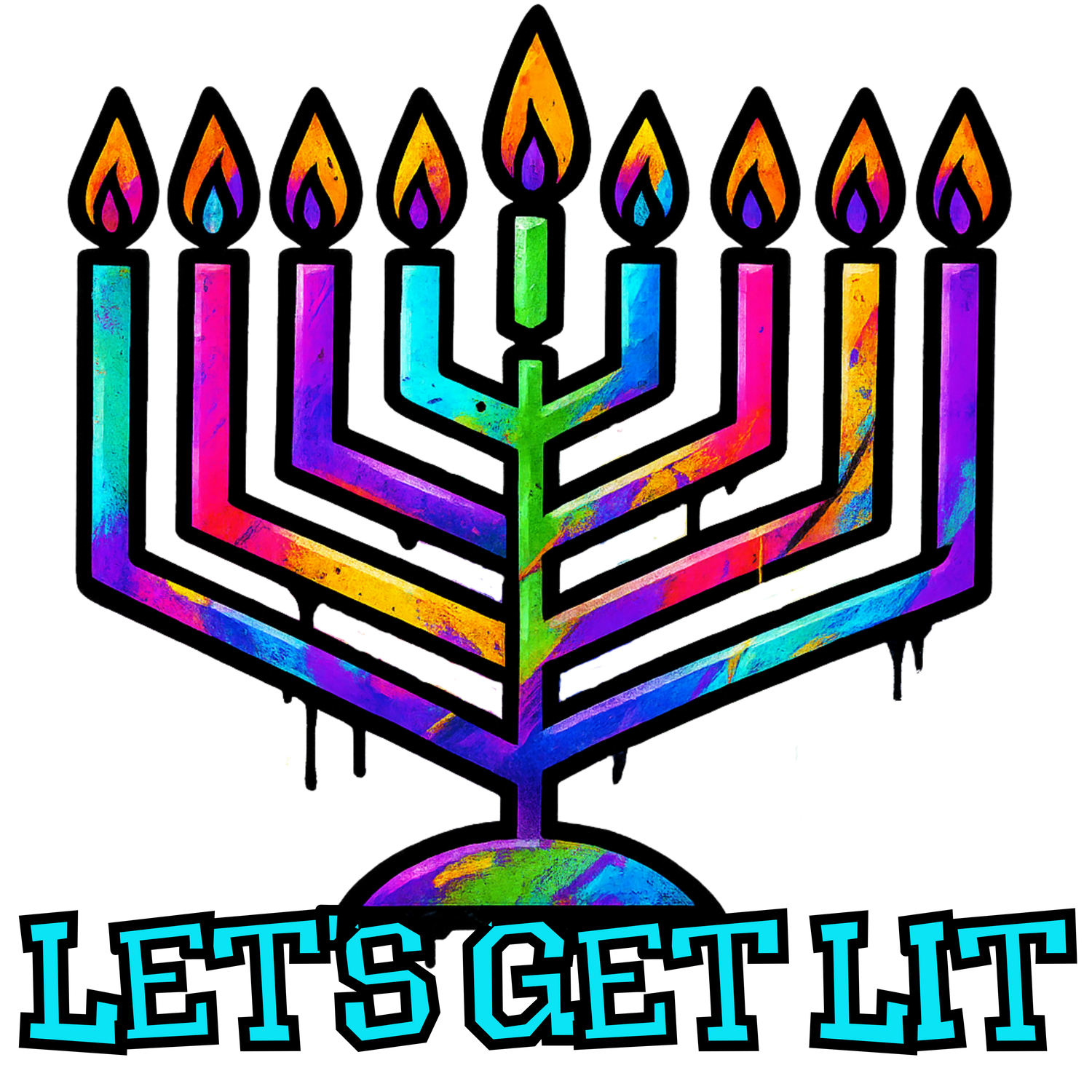 Let's Get Lit Chabad Menorah