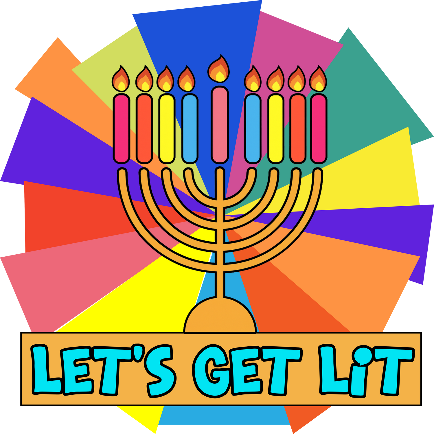 Glow And Get Lit Chanukah Menorah