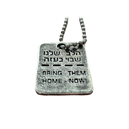 Bring Them Home' Dog Tag Necklace made from Rockets