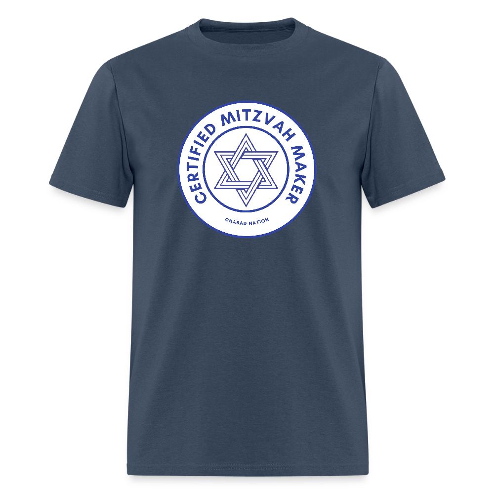 Certified Mitzvah Maker Men's T-Shirt | GILDAN 5000 -  blue dusk