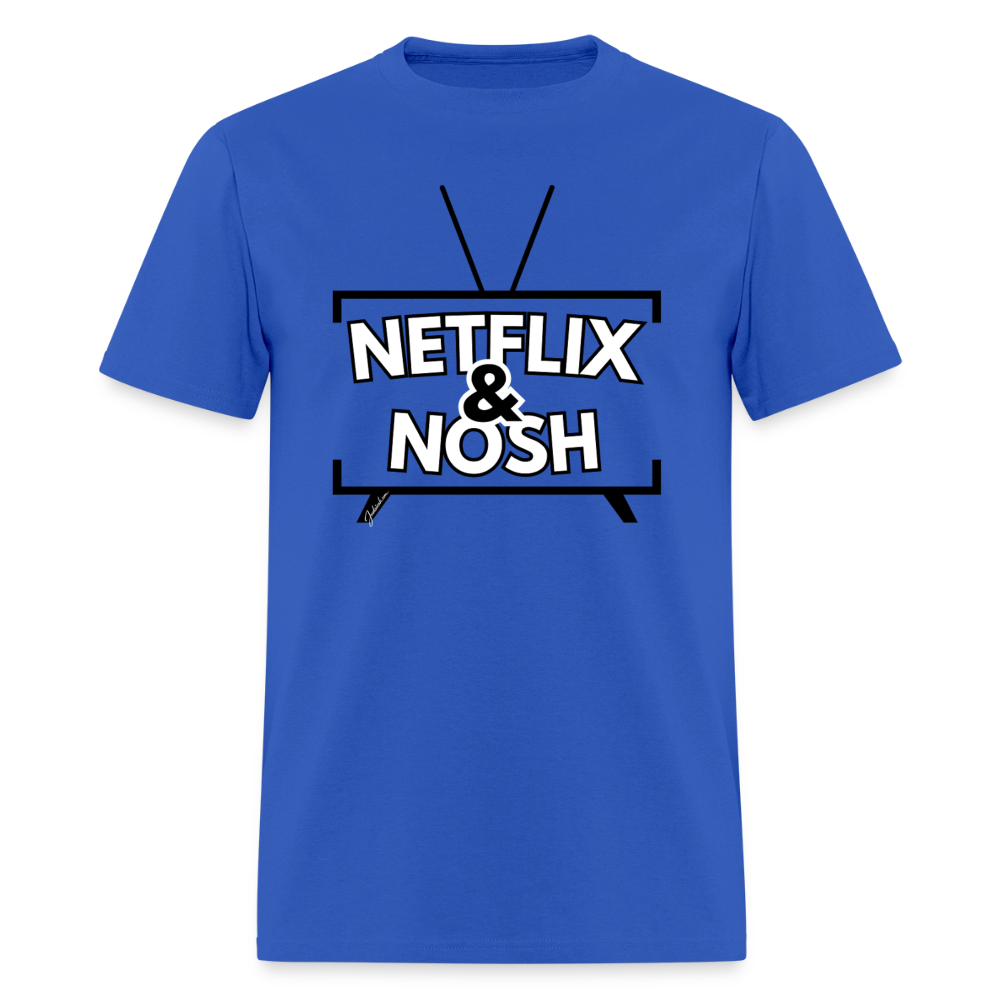 Netflix & Nosh Men's T-Shirt | GILDAN 5000 - royal blue