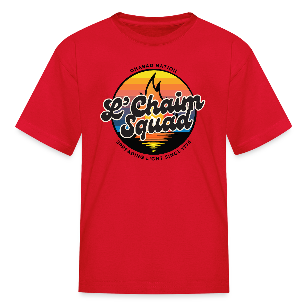 L’Chaim Squad – Spreading Light Kids' T-Shirt - red