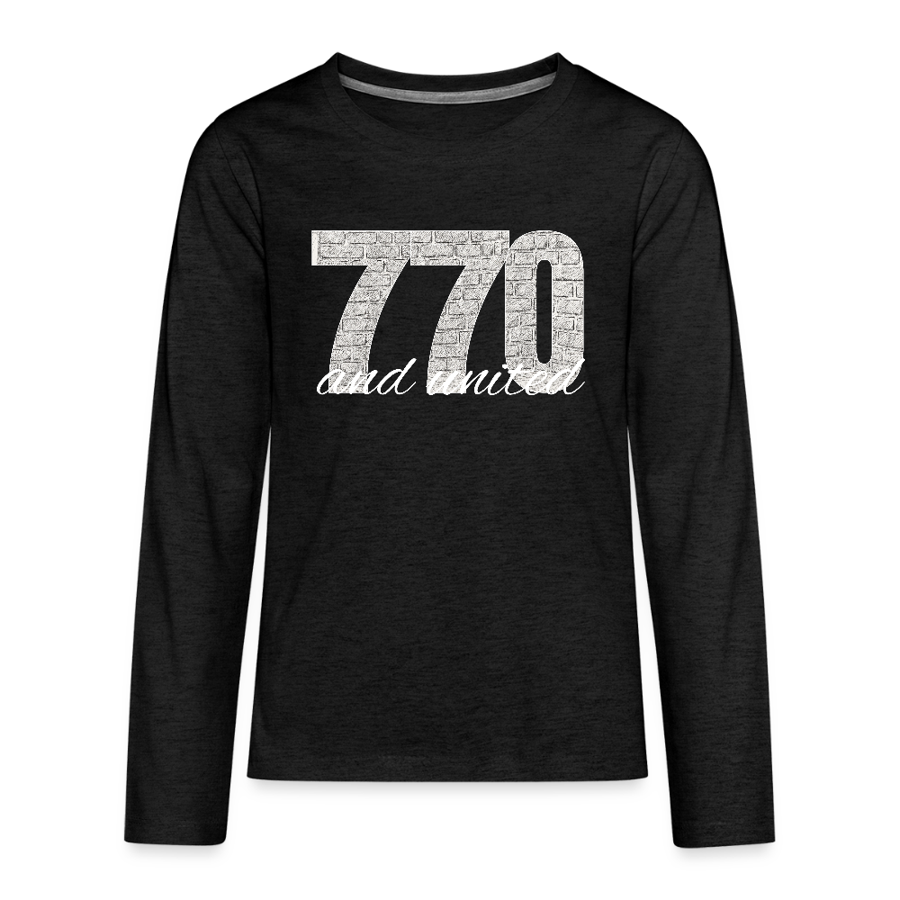 770 And United Light Kids' Premium Long Sleeve T-Shirt - charcoal grey