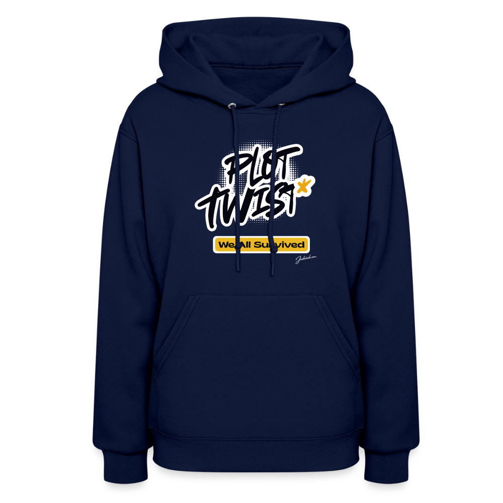 Plot Twist Women's Hoodie - navy
