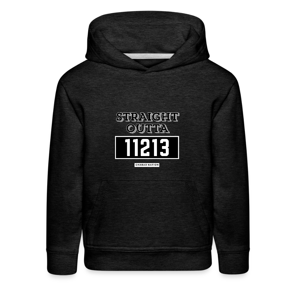 Straight Outta 11213 Kids‘ Premium Hoodie - charcoal grey