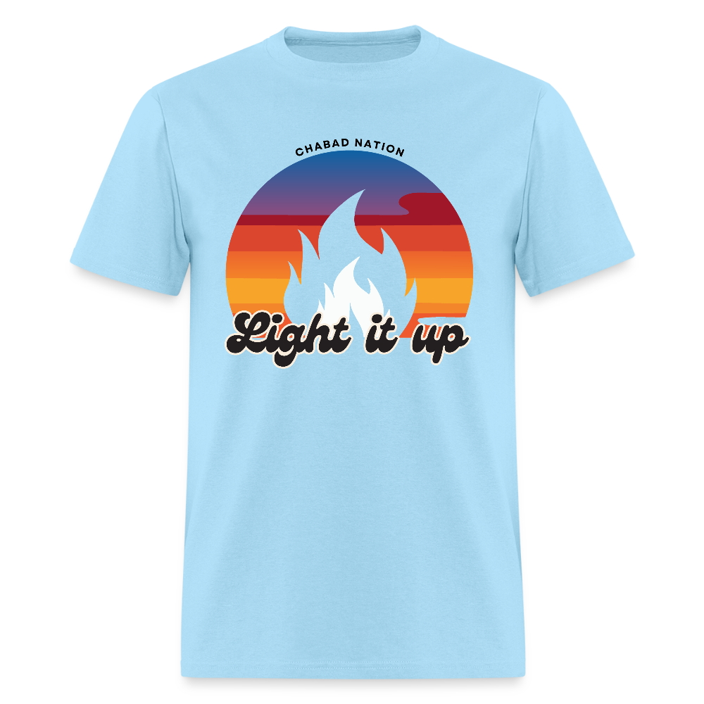 Light It Up Men's T-Shirt | GILDAN 5000 - powder blue