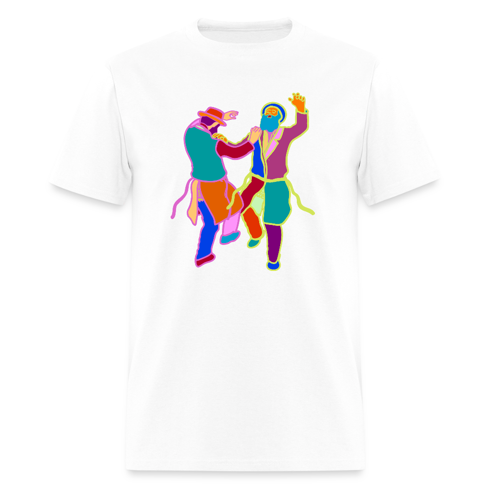 Colorful Dancing Rabbis Men's T-Shirt | GILDAN 5000 - white