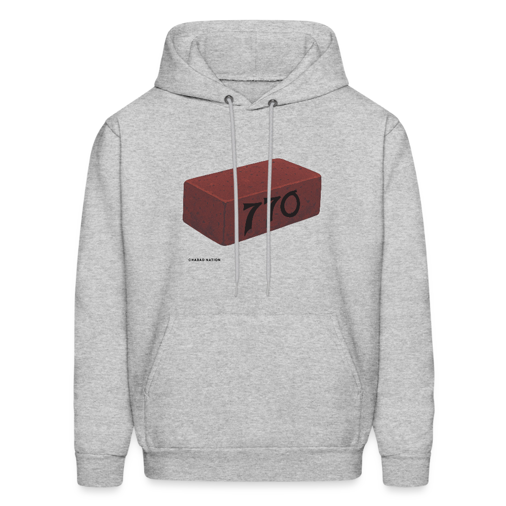 770 Solid Brick Men's Hoodie - heather gray