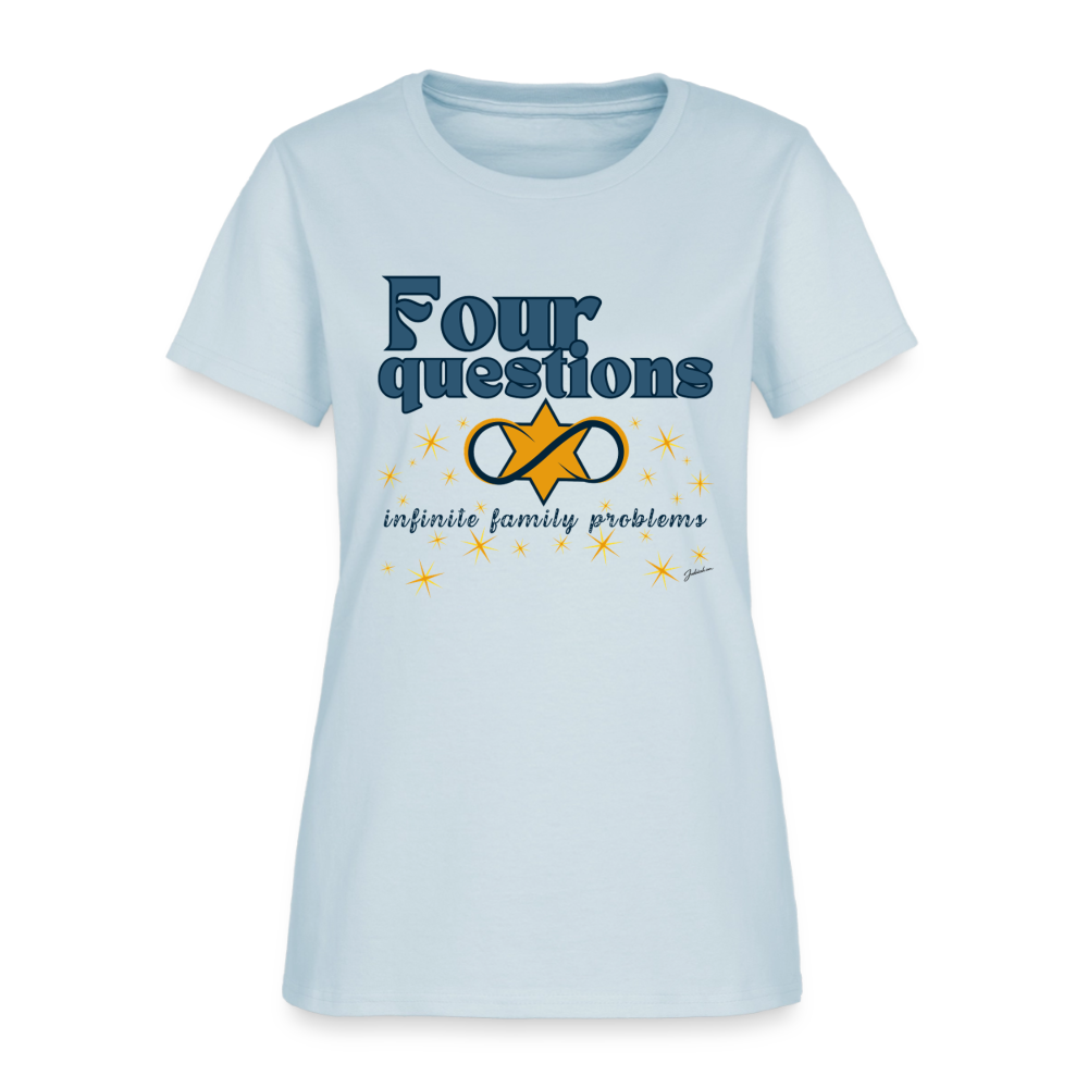 Four Questions Women's T-Shirt - light blue