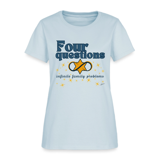 Four Questions Women's T-Shirt - light blue
