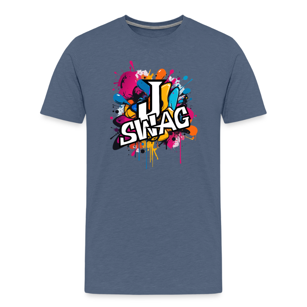 Jswag Logo Men's Premium T-Shirt - heather blue