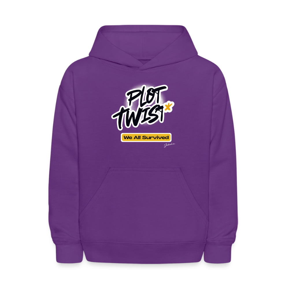 Plot Twist Kids' Hoodie - purple