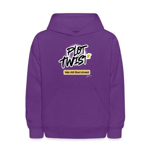 Plot Twist Kids' Hoodie - purple