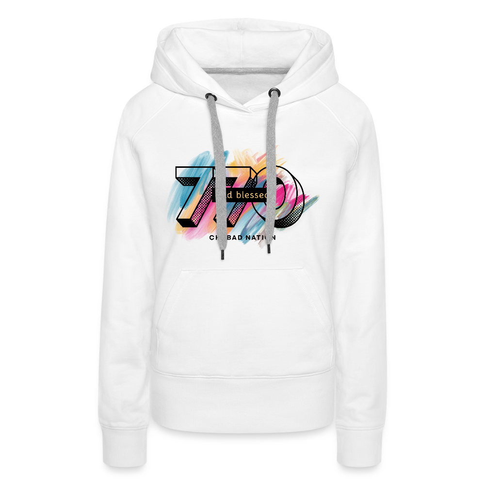 770 And Blessed Women’s Premium Hoodie - white