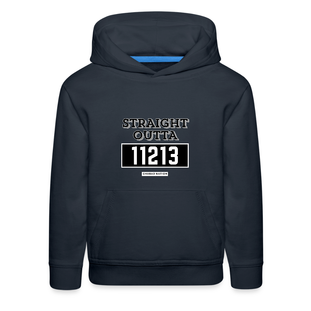 Straight Outta 11213 Kids‘ Premium Hoodie - navy