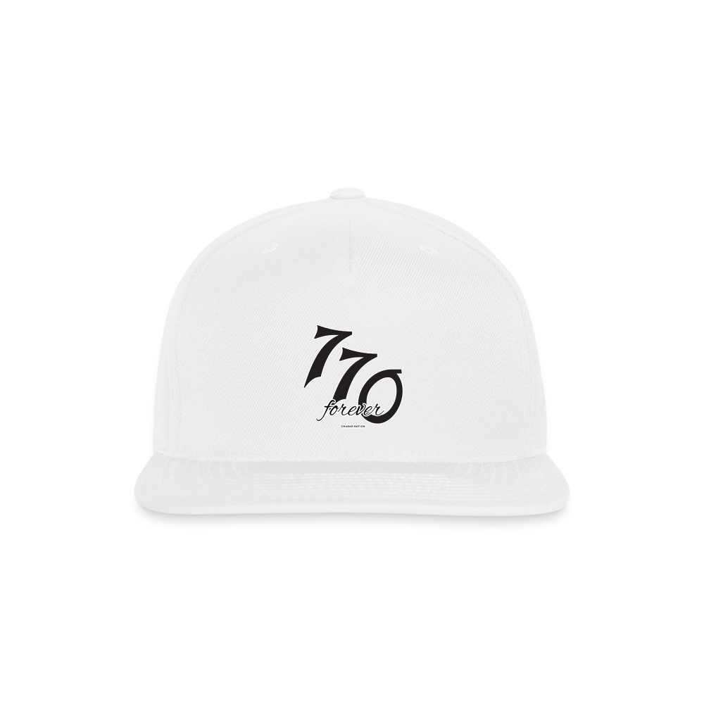 770 Forever Snapback Baseball Cap - white