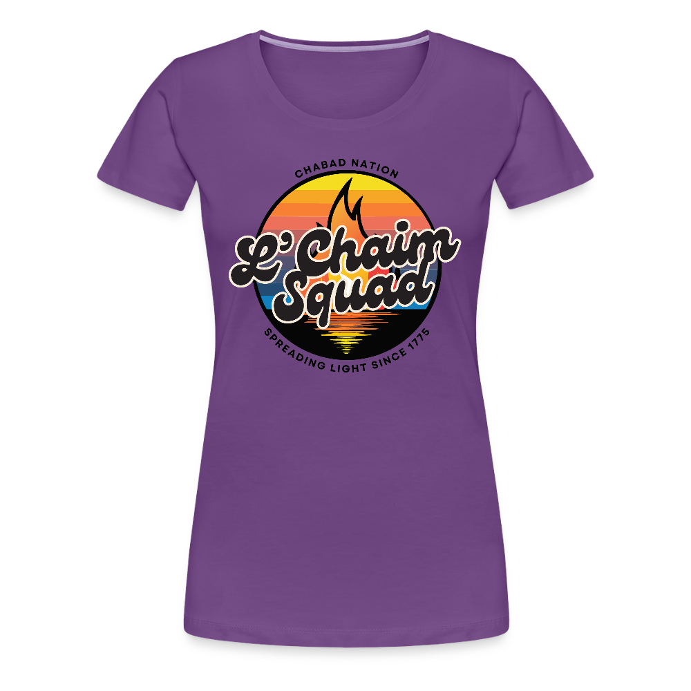 L’Chaim Squad – Spreading Light Women’s Premium T-Shirt - purple