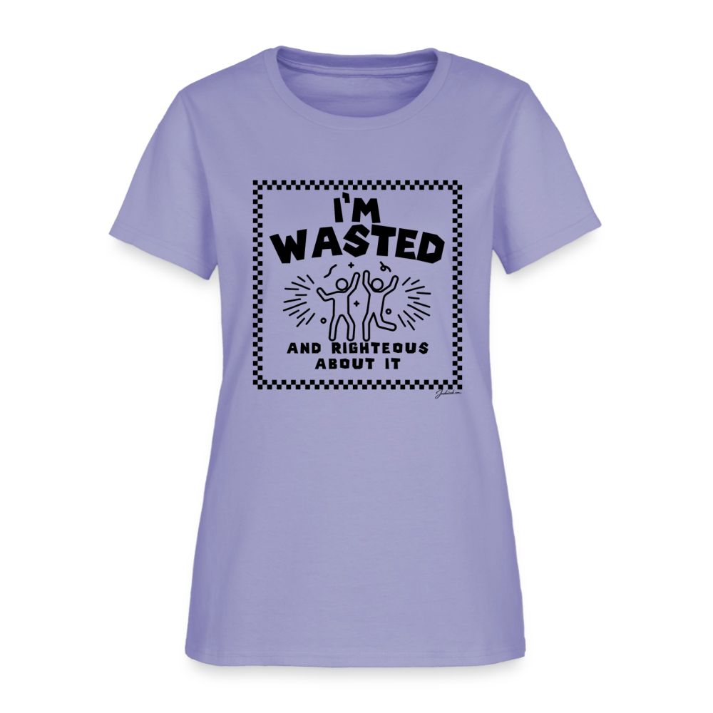 Wasted & Righteous Women's T-Shirt - lavender