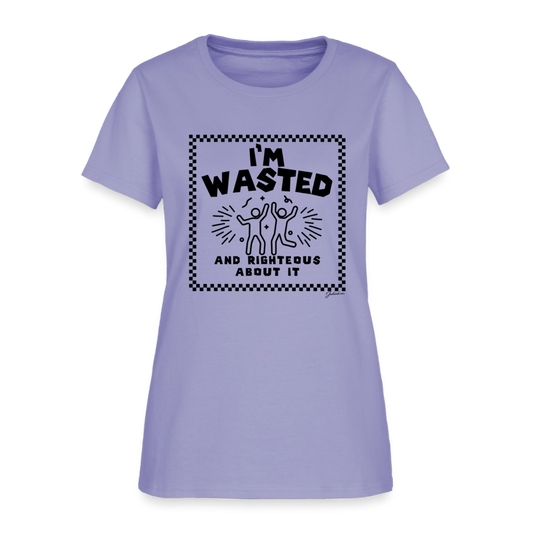 Wasted & Righteous Women's T-Shirt - lavender