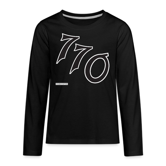 770 Kids' Premium Long Sleeve T-Shirt - black