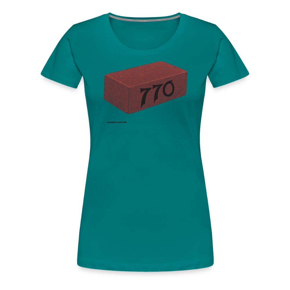 770 Solid Brick Women’s Premium T-Shirt - teal