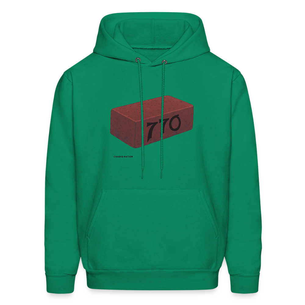 770 Solid Brick Men's Hoodie - kelly green