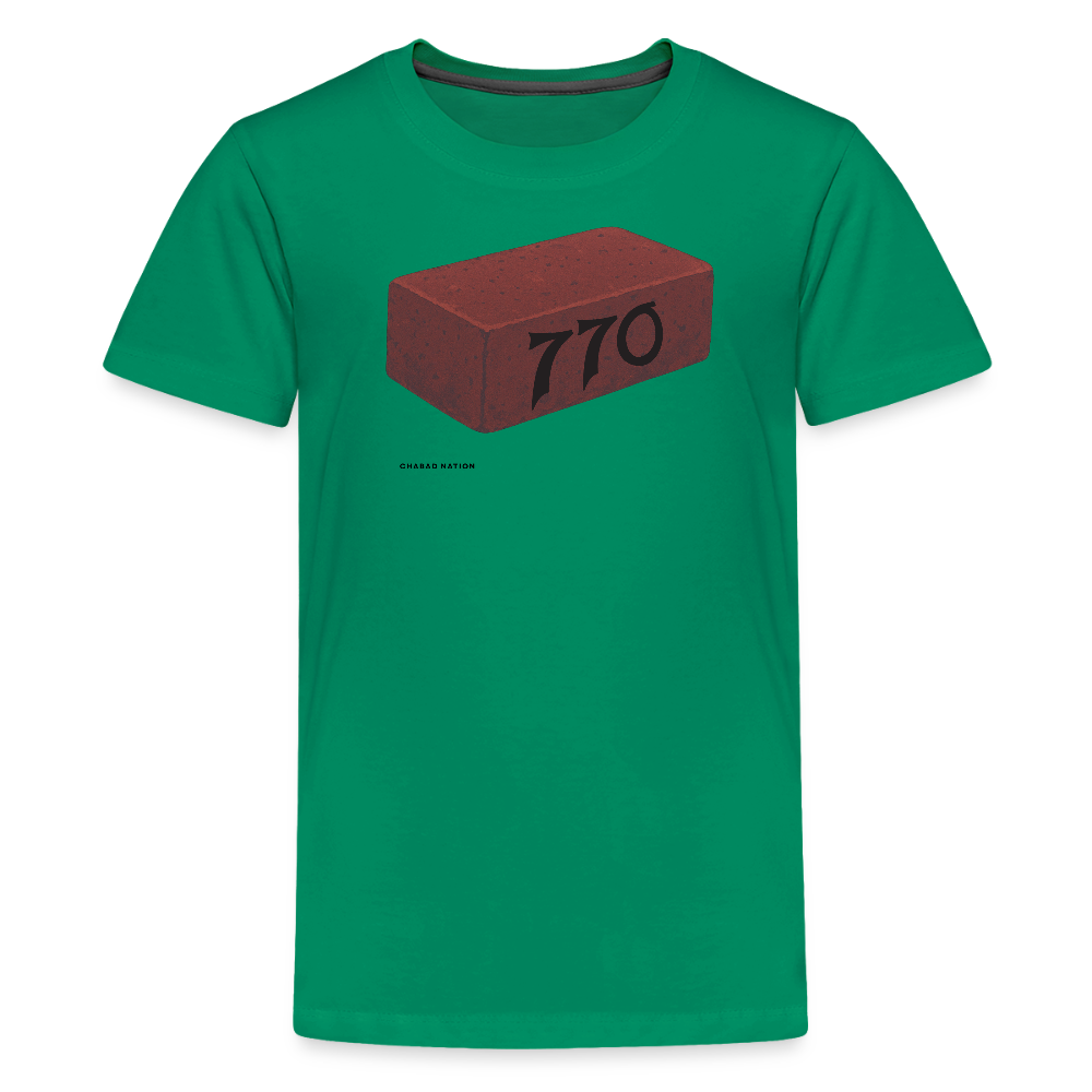 770 Solid Brick Kids' Premium T-Shirt - kelly green
