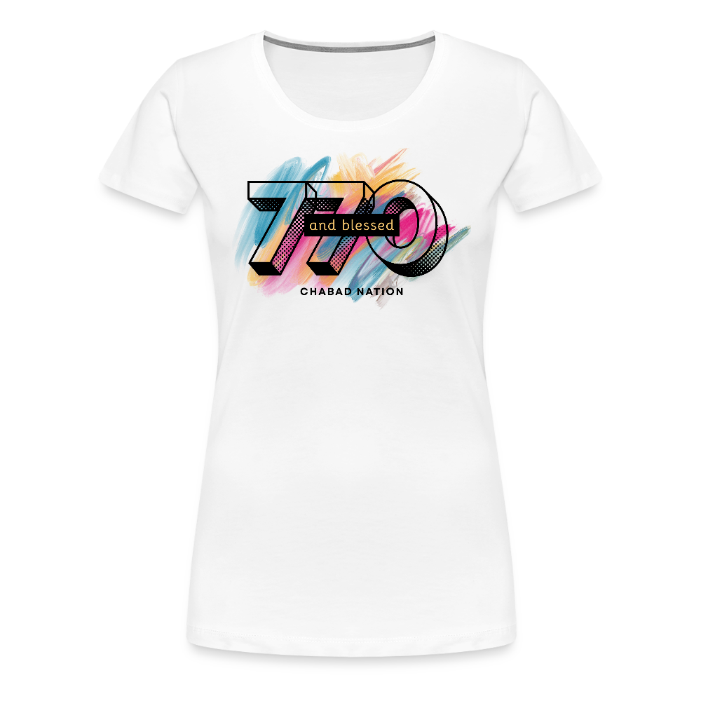 770 And Blessed Women’s Premium T-Shirt - white