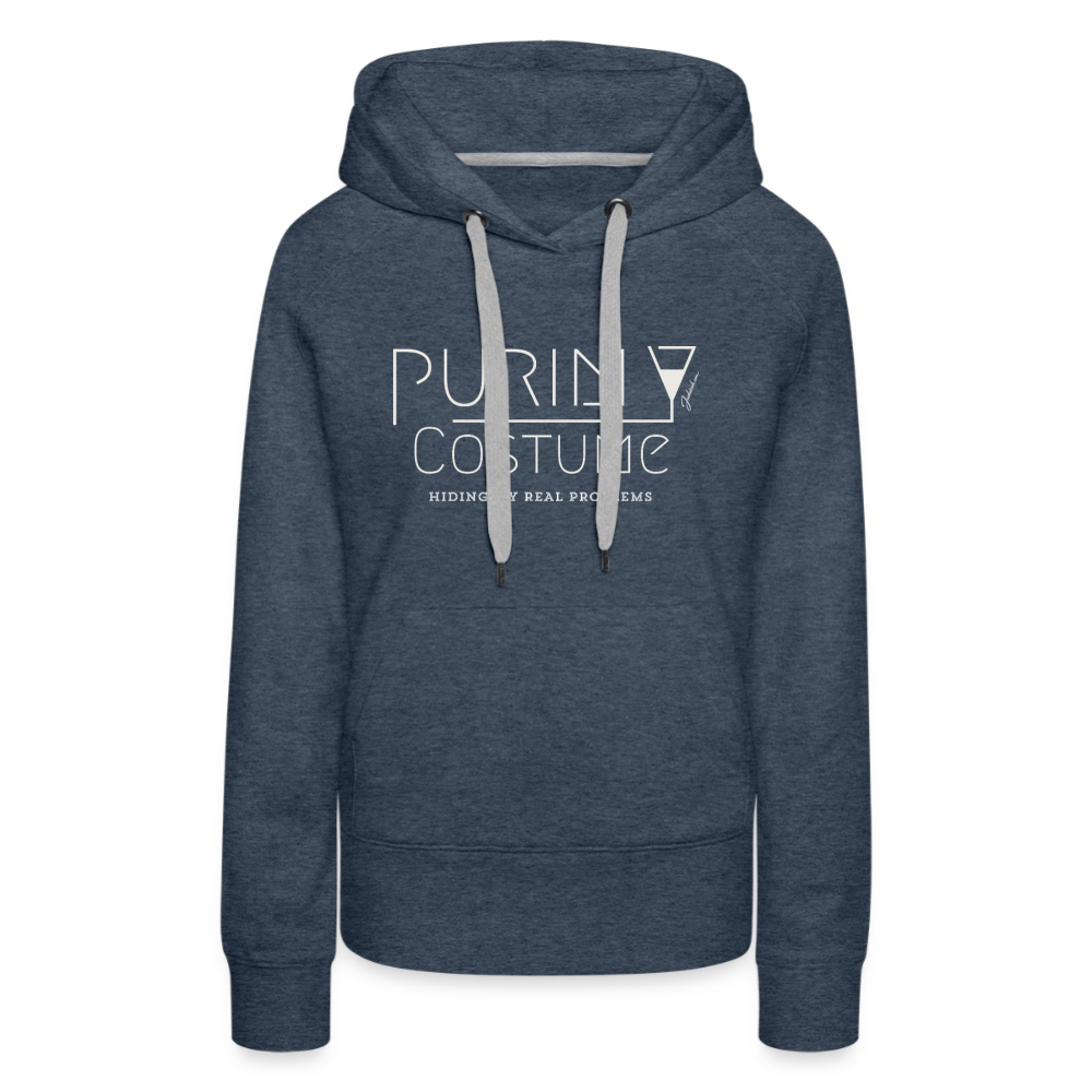 Purim Costume Women’s Premium Hoodie - heather denim