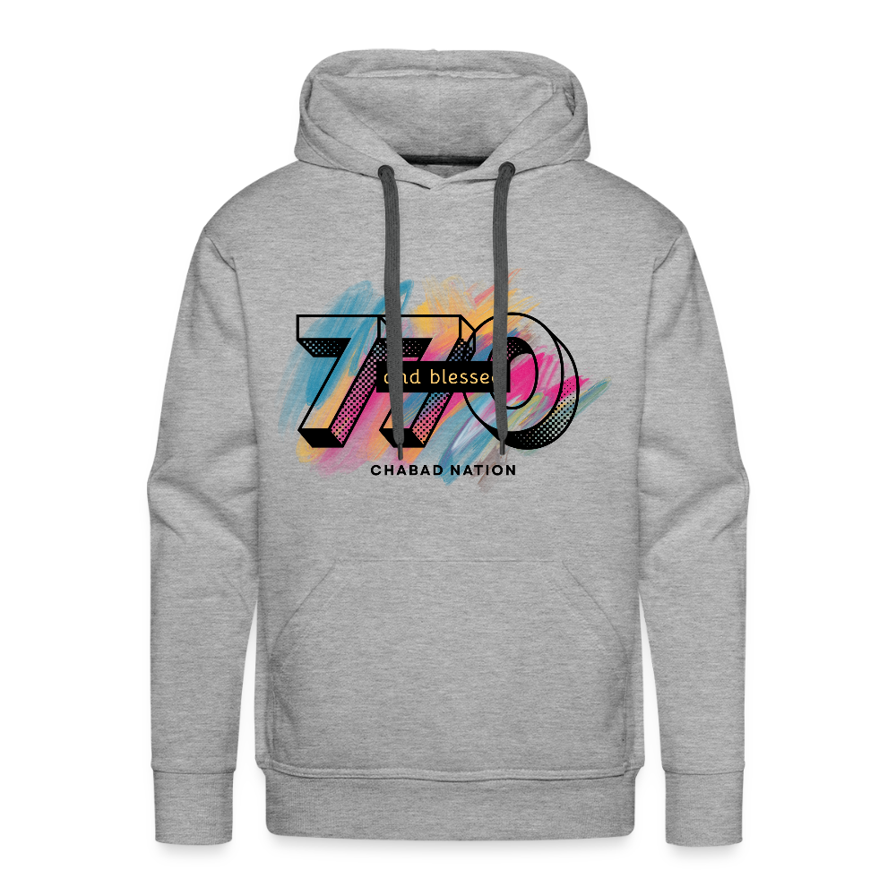 770 And Blessed Men’s Premium Hoodie - heather grey