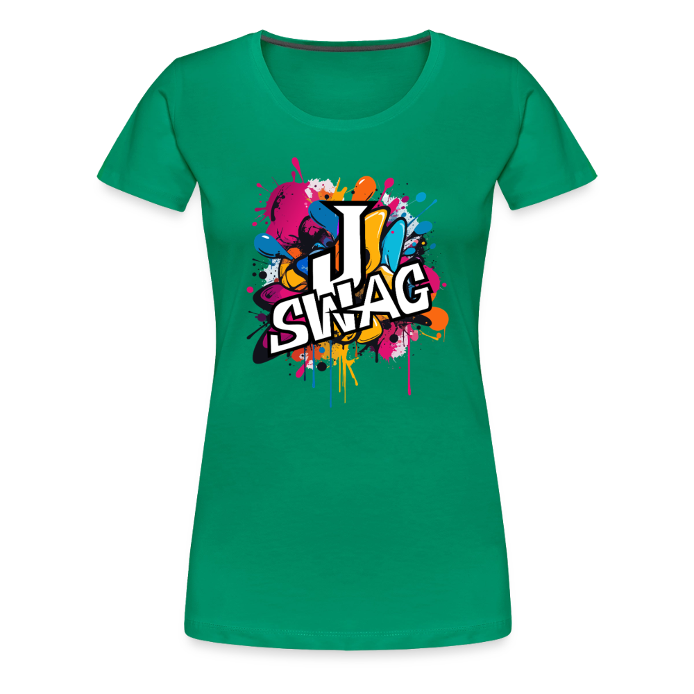 Jswag Logo  Women’s Premium T-Shirt - kelly green