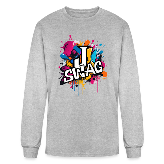 Jswag Logo Men's Long Sleeve T-Shirt - heather gray