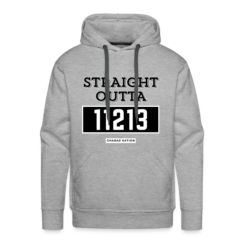 Straight Outta 11213 Men’s Premium Hoodie - heather grey