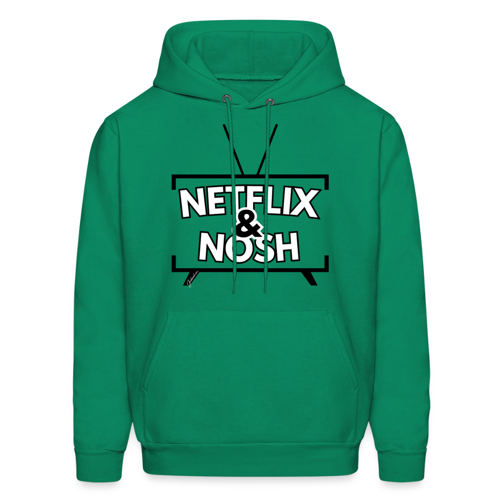 Netflix & Nosh Men's Hoodie - kelly green