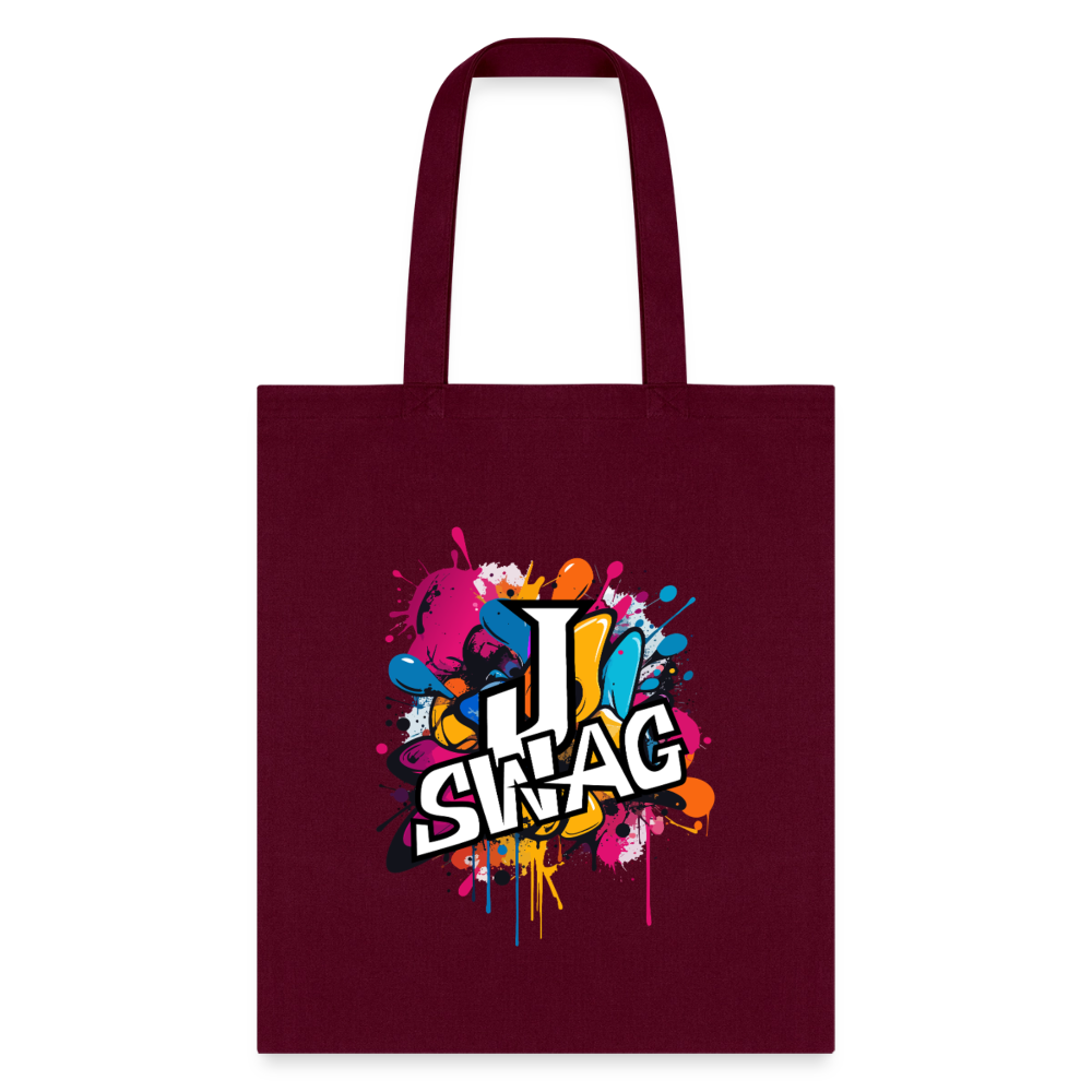 Jswag Logo Tote Bag - burgundy