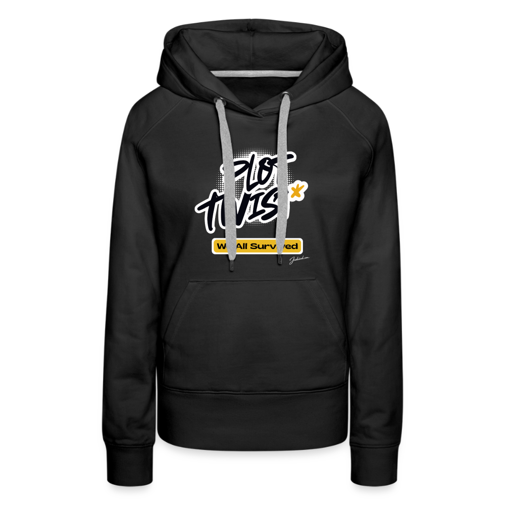 Plot Twist Women’s Premium Hoodie - black