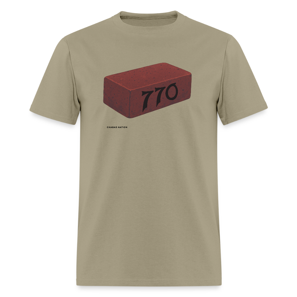 770 Solid Brick Men's T-Shirt | GILDAN 5000 - khaki